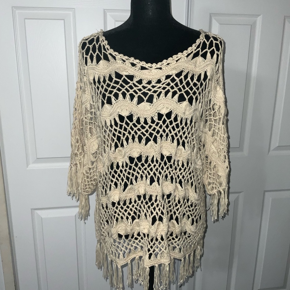 NWT Chico’s Forever Fringe Pullover Sweater size 3
